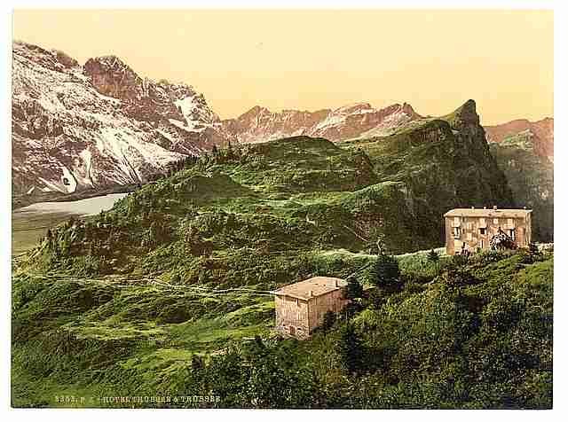 Vintage Trubsee Hotel Trubsee Bernese Oberland A4 Photo Print