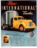 Vintage Truck Power 1940s Vintage Retro Advert Poster