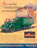 Vintage Trucks Lumber 1930s Vintage Retro Advert Poster