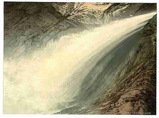 Vintage Trummelbach Bernese Oberland A4 Photo Print