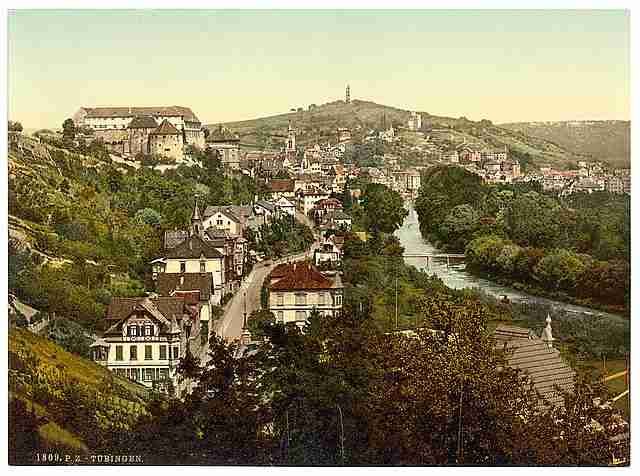 Vintage Tubingen Wurtemburg A4 Photo Print