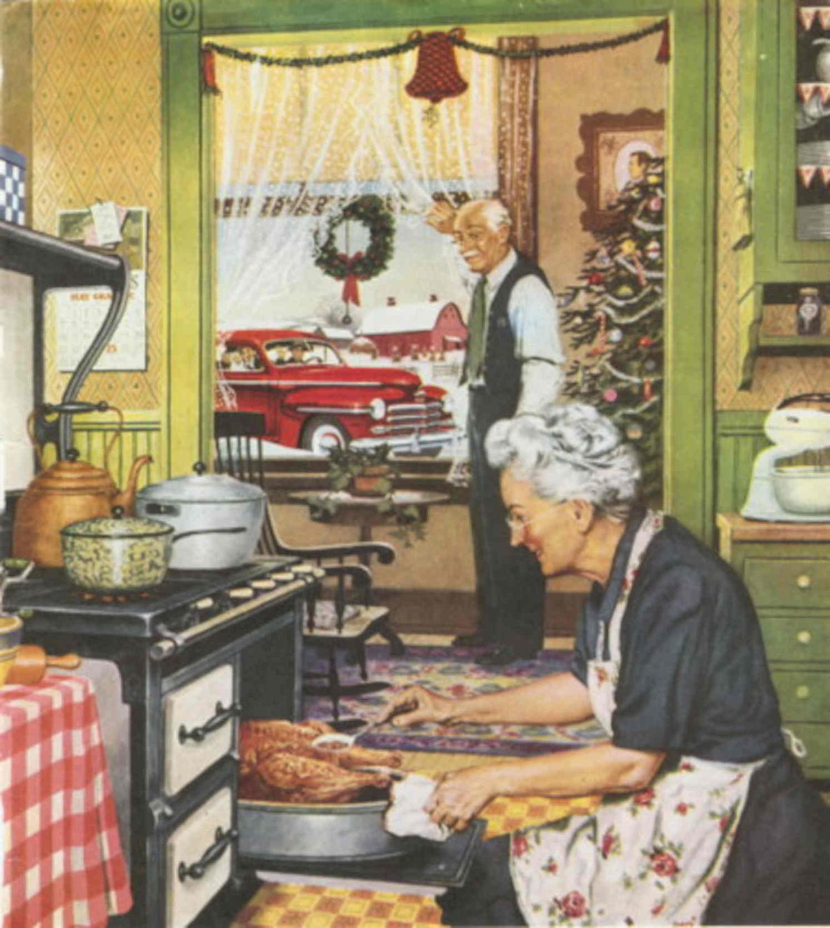 Vintage Turkey Kitchen 1950s Vintage Retro Advert Poster