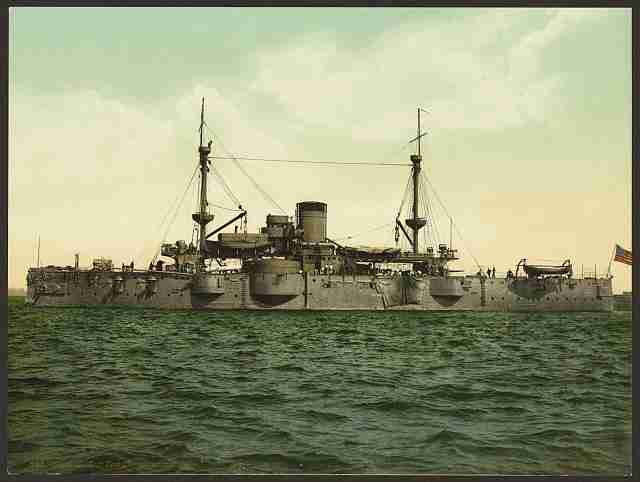 Vintage USS Texas A4 Photo Print