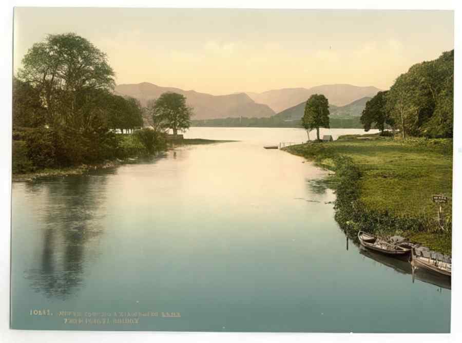 Vintage Ullswater And River Eamont From Pooley Bridge Lake District England A4 Photo Print