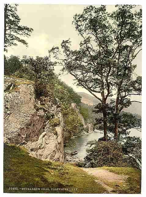 Vintage Ullswater Stybarrow Crag Lake District A4 Photo Print