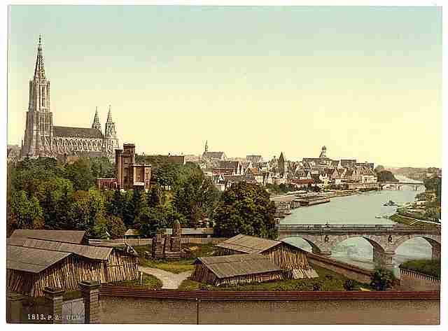 Vintage Ulm Wurtemburg A4 Photo Print