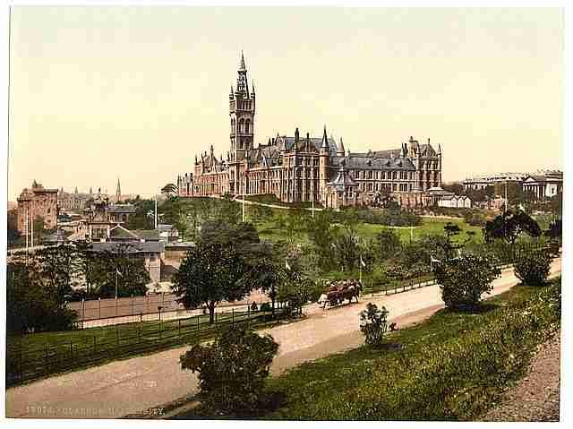 Vintage University I Glasgow A4 Photo Print
