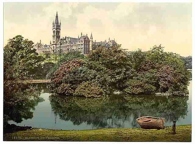 Vintage University II Glasgow A4 Photo Print