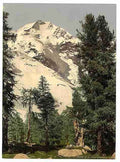 Vintage Upper Engadine Bernina Grisons A4 Photo Print