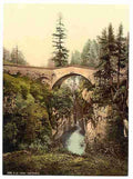 Vintage Upper Engadine Ota Bridge Grisons A4 Photo Print