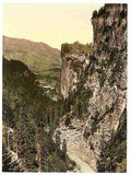 Vintage Upper Engadine Viamala Grisons A4 Photo Print
