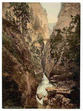 Vintage Upper Engadine Viamala I Grisons A4 Photo Print