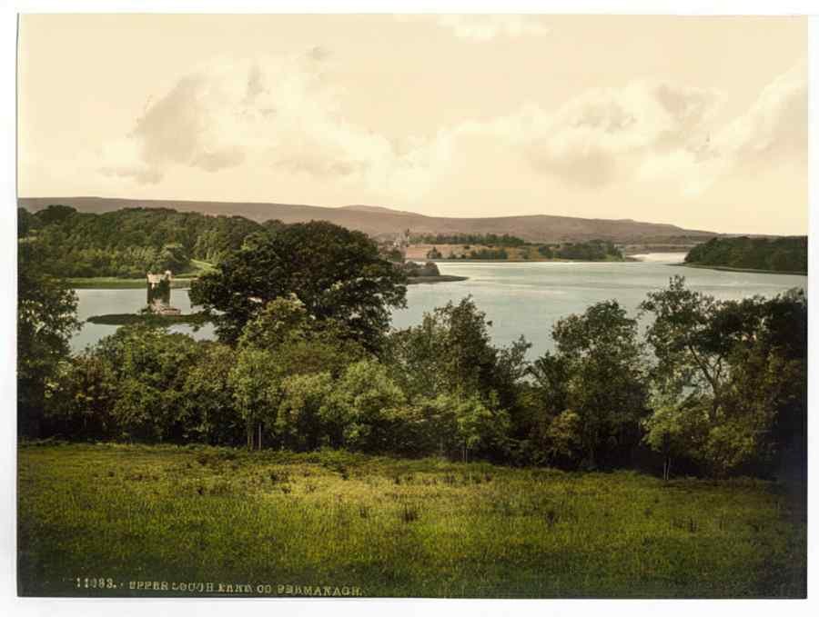 Vintage Upper Lough Erne County Fermanagh Ireland A4 Photo Print