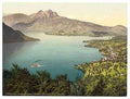 Vintage Urnersee and Pilatus Lake Lucerne A4 Photo Print