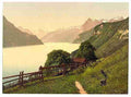 Vintage Urnersee general view Lake Lucerne A4 Photo Print