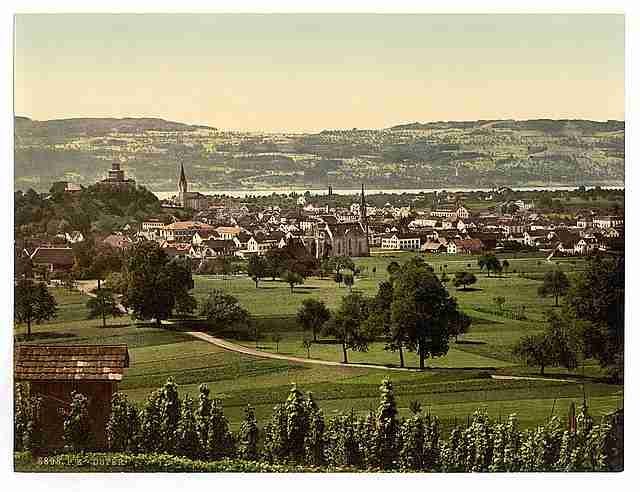 Vintage Uster general view A4 Photo Print