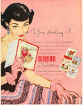 Vintage Valentine Cards 2 1950s Vintage Retro Advert Poster