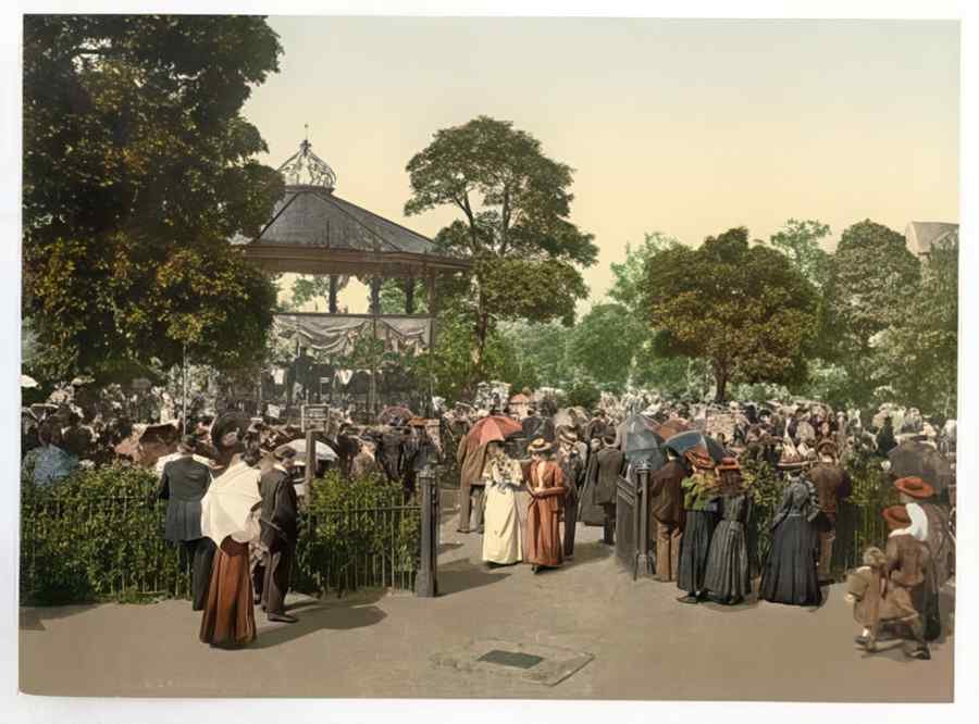 Vintage Valley Gardens Ii Harrogate England A4 Photo Print