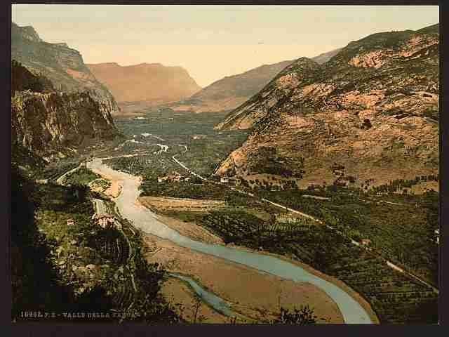 Vintage Valley of Sarca II Arco Lake Garda A4 Photo Print