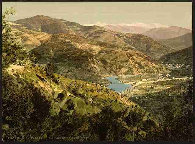 Vintage Valley of the Paillon Nice A4 Photo Print