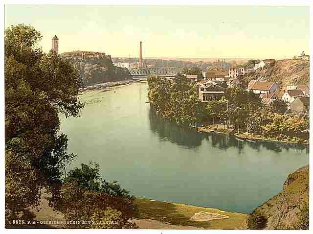 Vintage Valley of the Saale Halle German Saxony A4 Photo Print