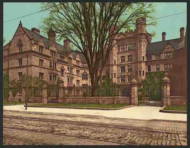 Vintage Vanderbilt Hall Yale College A4 Photo Print