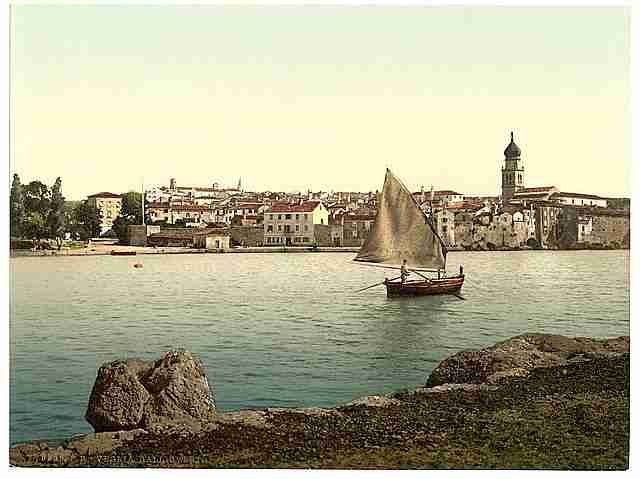 Vintage Veglia from the west A4 Photo Print