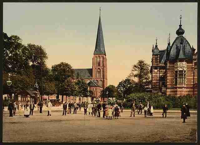 Vintage Velper Square Arnhem A4 Photo Print