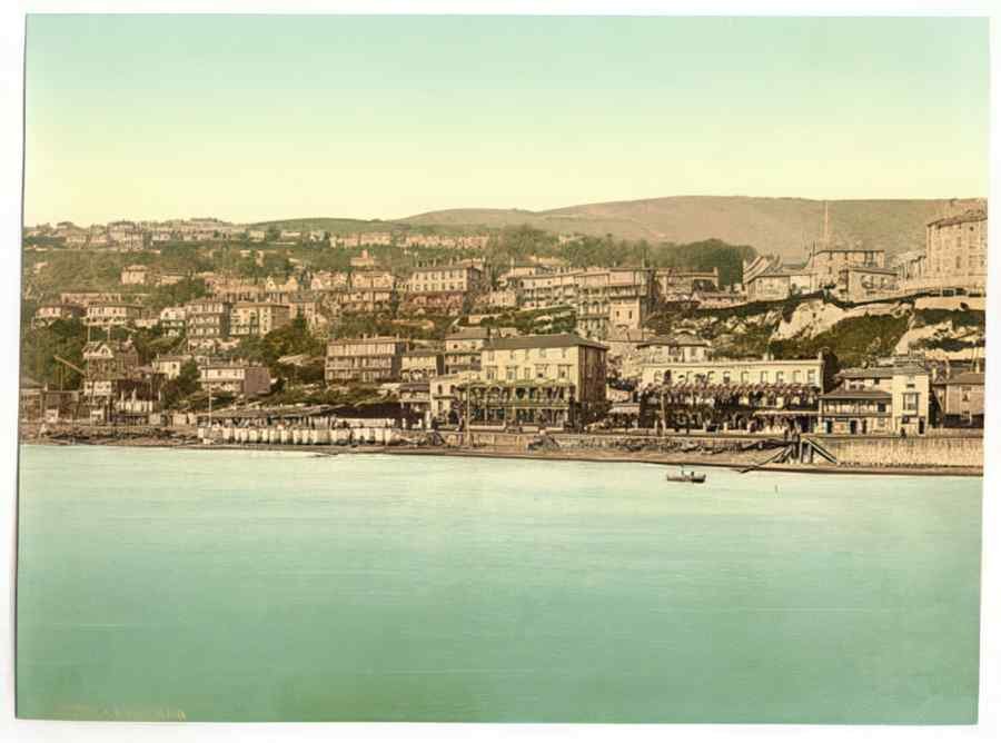 Vintage Ventnor From Sea Isle Of Wight England A4 Photo Print