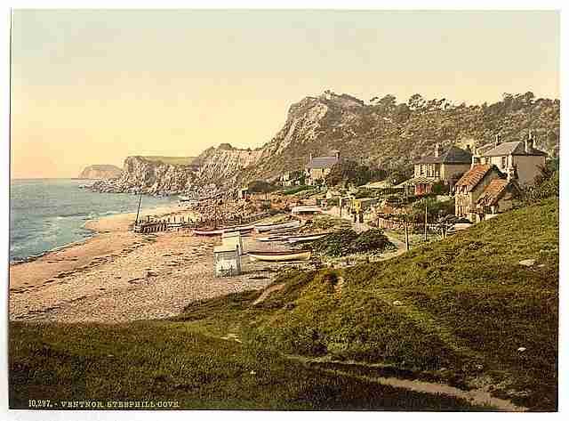Vintage Ventnor Steephill Cove Isle of Wight A4 Photo Print