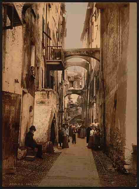 Vintage Via Guioco della Palla San Remo A4 Photo Print