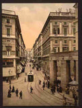 Vintage Via Roma Genoa A4 Photo Print
