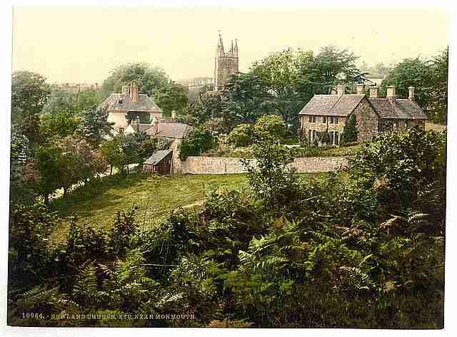 Vintage Vicinity of Newland Church Monmouth A4 Photo Print
