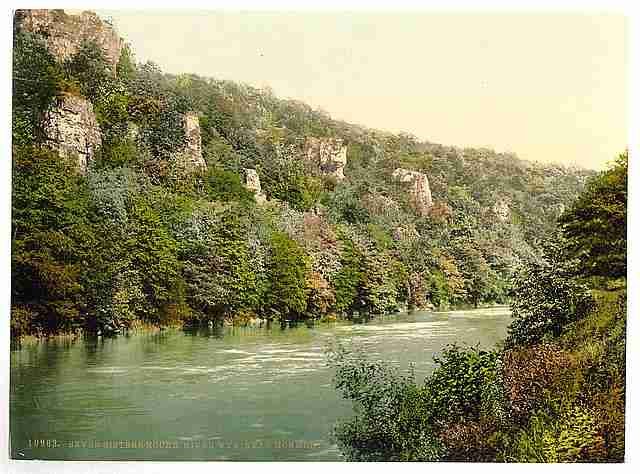 Vintage Vicinity of Seven Sisters Rocks River Wye Monmouth A4 Photo Print
