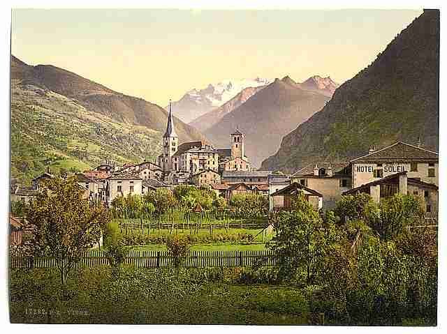 Vintage Viege general view A4 Photo Print