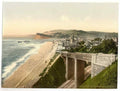 Vintage View From E Cliff Teignmouth England A4 Photo Print
