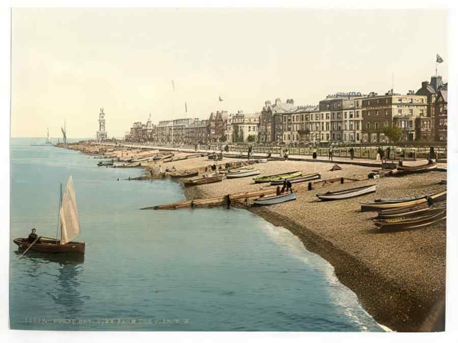 Vintage View From The Pier Nw Herne Bay England A4 Photo Print