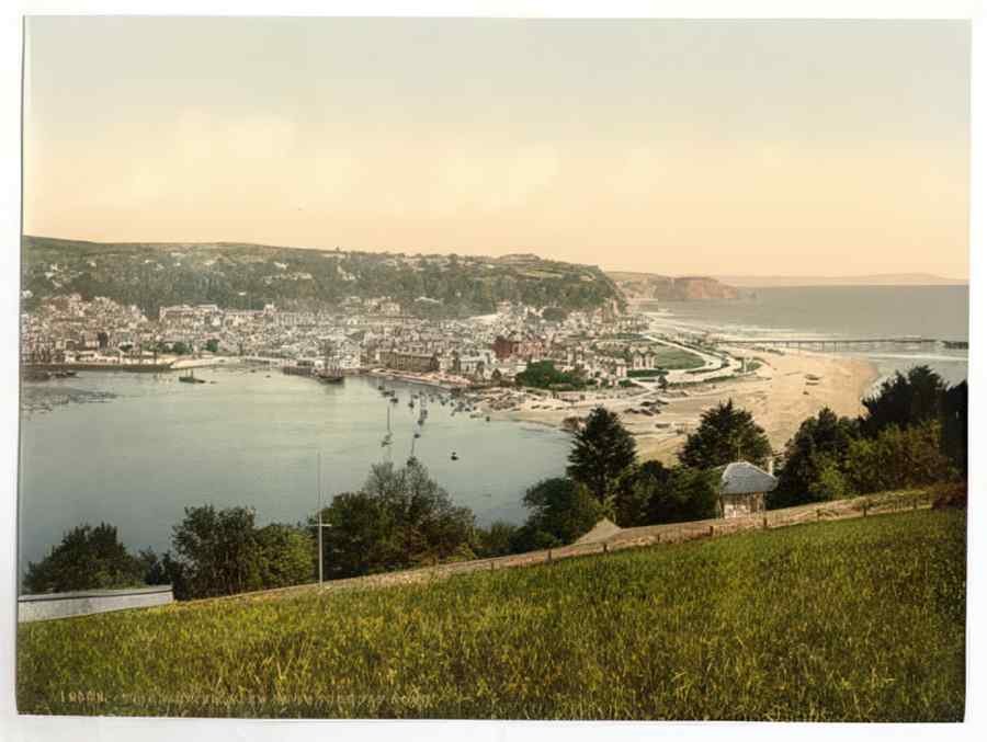 Vintage View From Torquay Road Teignmouth England A4 Photo Print