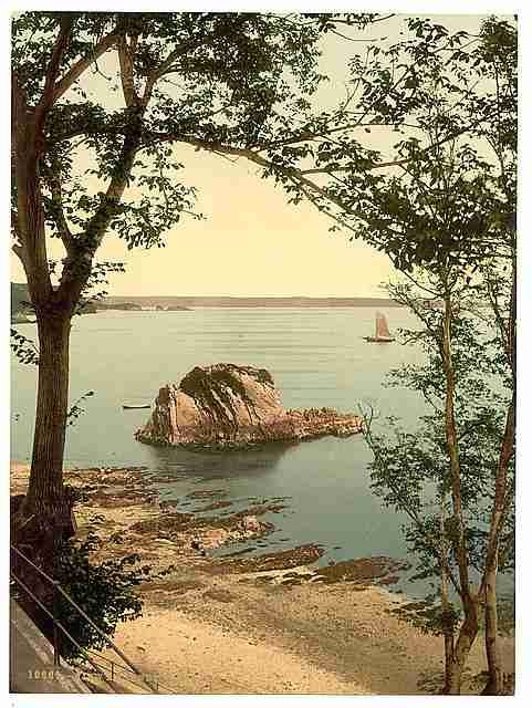 Vintage View at Tenby A4 Photo Print