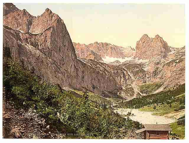 Vintage View from Angerhutte Hollenthal Upper Bavaria A4 Photo Print