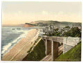 Vintage View from E Cliff Teignmouth A4 Photo Print
