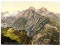 Vintage View from Schachen Upper Bavaria A4 Photo Print