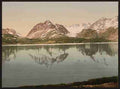 Vintage View from fjord Lyngenfjord A4 Photo Print