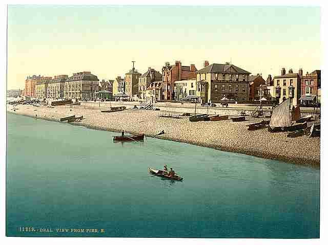 Vintage View from pier E Deal A4 Photo Print