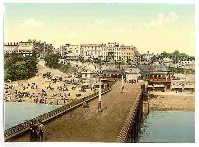 Vintage View from the pier II Southend on Sea A4 Photo Print
