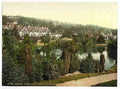 Vintage View in gardens Grange over Sands A4 Photo Print