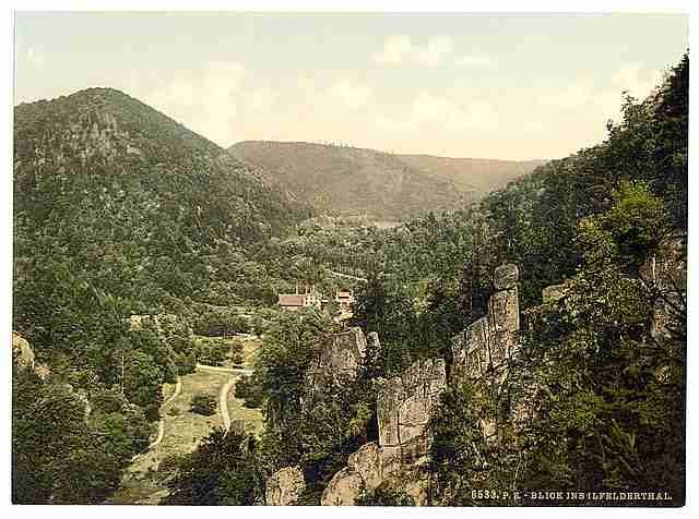 Vintage View in the Valley of Ilfeld Ilfeld Hartz A4 Photo Print