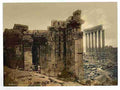 Vintage View of the two temples Baalbek A4 Photo Print