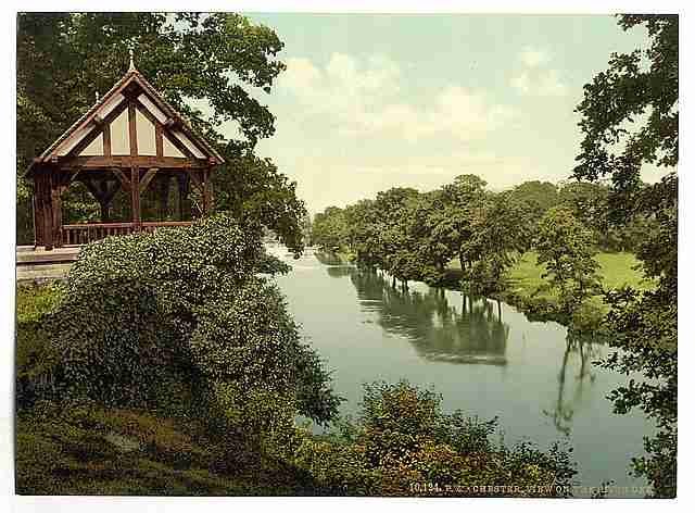 Vintage View on the Dee Chester A4 Photo Print
