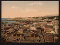 Vintage View towards the lighthouse Genoa A4 Photo Print